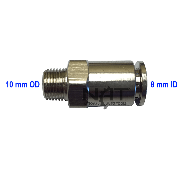 8 mm straight fitting small thread - National Auto Tools