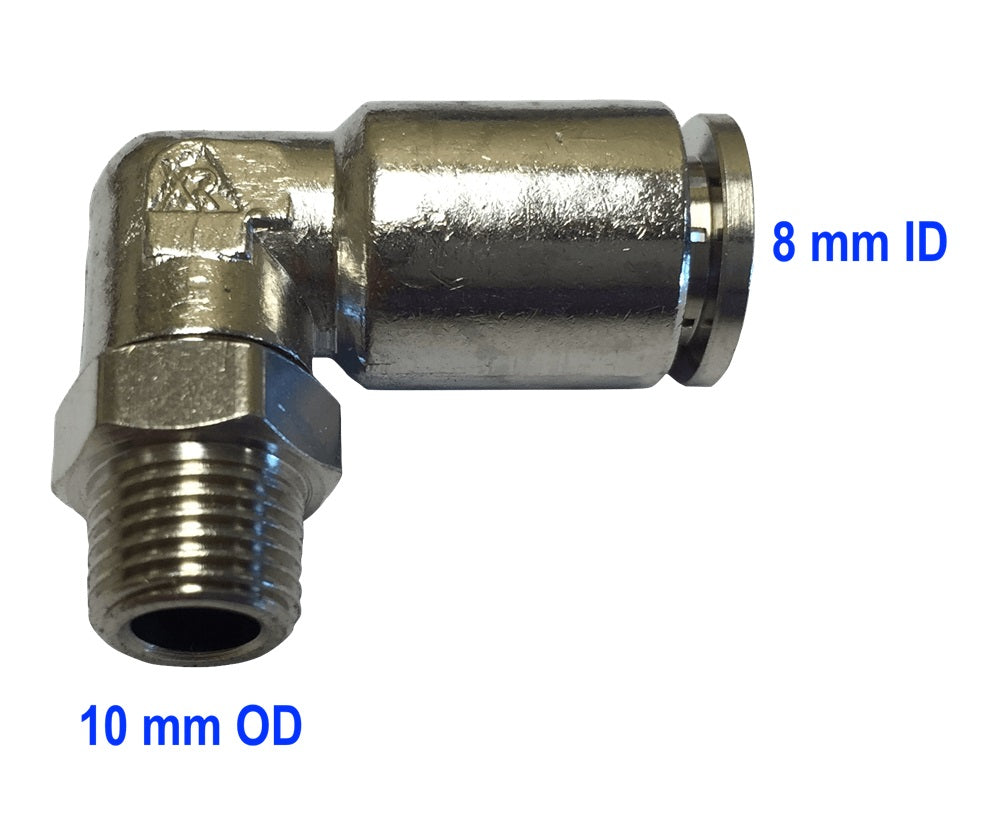 8 mm 90 degree small thread fitting