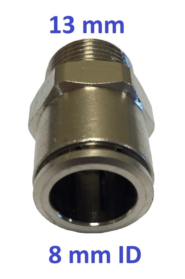 8 mm straight fitting large thread - National Auto Tools