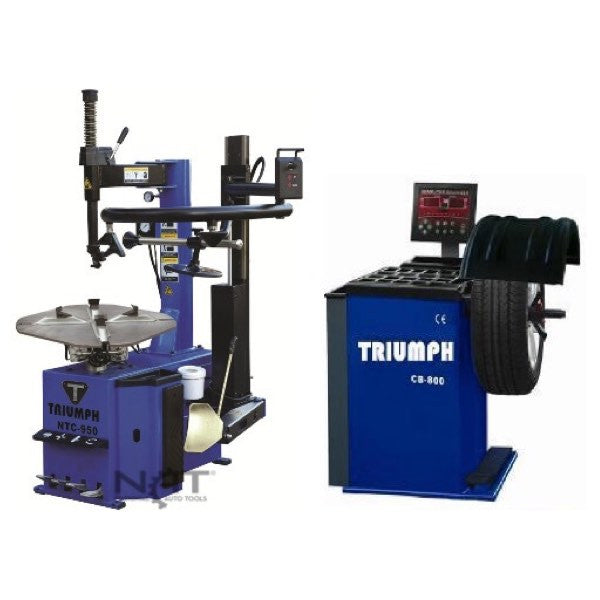 tire changer and wheel balancer