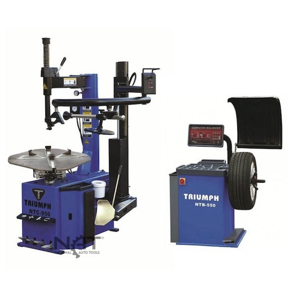 メンテナンス TIRE BOOSTER NTC-950-1 Tire Changer NTB-550 Wheel Balancer Combo